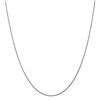 14k White Gold 1.0 mm Spiga Pendant Chain Necklace - 20 in.