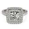 2.05 ctw Certified VS/SI Diamond Halo Ring 18k White Gold