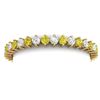 Image 2 : 20 ctw SI/I Fancy Yellow Diamond Bracelet 18K Yellow Gold