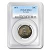 Image 1 : 1873 Liberty Seated Quarter MS-61 PCGS (Arrows)