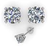 Image 2 : 1.53 ctw VS/SI Diamond Stud Designer Earrings 14k White Gold