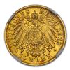 Image 2 : 1913 German States Wurttemberg Gold 10 Mark MS-64+ NGC