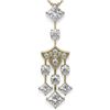 Image 1 : 2.75 ctw Princess Cut Diamond Necklace 18K Yellow Gold