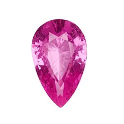 GIA 2.26ct Pear Shape Natural Purplish Pink Sapphire