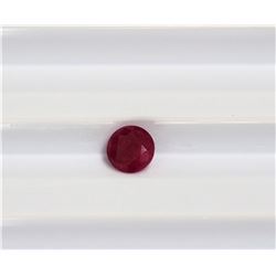 0.80ct Round Shape Ruby Dimension 5.5x3.5