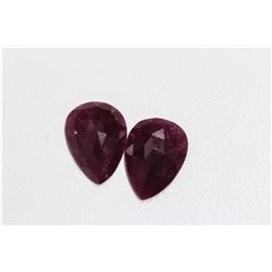 9.12ct Pear Shape Ruby Slice Dimension 13.6x10.1x3.9