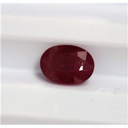 2.04ct Oval Shape Ruby  Dimension 8.2x6.2x4.5