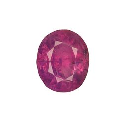KASHMIR NO HEAT GIA 2.18ct Ruby oval cut