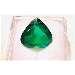 6.09ct Heart Shape Emerald 12.51 x 13.10mm