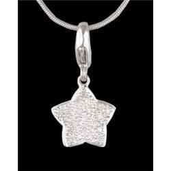 14KW Gold Diamond Star Charm or Pendant