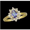 Image 1 : 14KY Tanzanite and Diamond Ring