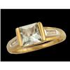 Image 1 : Beautiful .90ct. Aquamarine / Diamond Ring
