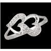 Image 1 : Sweet Open Heart Dianond Ring