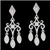Image 1 : Diamond Dangling Chandelier Earrings