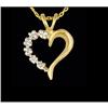 Image 1 : Lovely Silhouette Heart Diamond Pendant