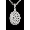 Image 1 : 14KW .50ct. Diamond Locket Pendant
