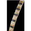 Image 1 : 14KY Gold 3.00ct. Sapphire/Diamond Bracelet