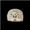 Image 1 : ELEGANT 14KY .75ct. DIAMOND FLOWER RING