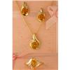 Image 1 : 2.00ct Citrine and Diamond Earrings/Pendant/Rin