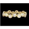 Image 1 : 14KY BEZEL bubbles 1.12ct DIAMOND ETERNITY RING