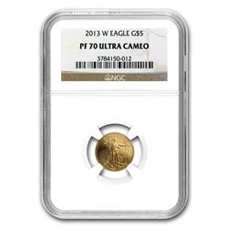 2013-W 1/10 oz Proof Gold American Eagle PF-70 NGC