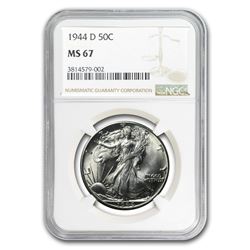 1944-D Walking Liberty Half Dollar MS-67 NGC