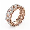 Image 2 : 6.89 ctw Oval & Marquise Diamond Eternity Band 18K Rose Gold