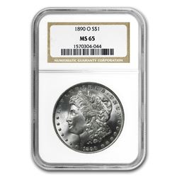 1890-O Morgan Dollar MS-65 NGC