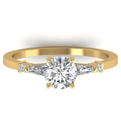 1.04 ctw Certified VS/SI Diamond Solitaire Ring 14k Yellow Gold