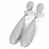 Image 3 : 7 ctw Diamond Earrings 18K White Gold