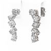 Image 3 : 2.7 ctw Mix Cut Diamonds Designer Earrings 18K White Gold