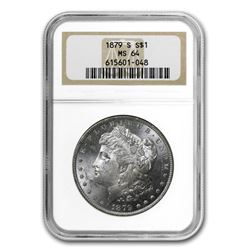 1879-S Morgan Dollar MS-64 NGC