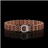Image 1 : 21.51 ctw Garnet & Diamond Bracelet 14K Rose Gold