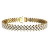 Image 3 : 10 ctw Certified SI/I Diamond Bracelet 18K Yellow Gold