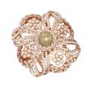 Image 3 : 3.23 ctw Diamond & Pearl Ring 18K Rose Gold