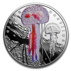 2016 Niue Silver Bioluminescent Animals (Pelagia Noctiluca)