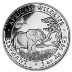 2019 Somalia 1 oz Silver Elephant BU
