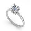 Image 2 : 1 ctw Cushion Cut VS/SI Diamond Engagment Designer Ring 14k White Gold