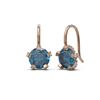 Image 2 : 2.32 ctw Intense Blue Diamond Earrings 18K Rose Gold