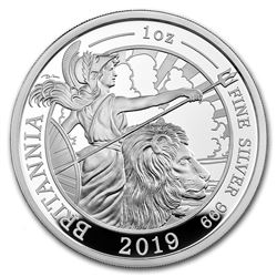 2019 Great Britain 1 oz Proof Silver Britannia