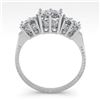 Image 3 : 2.0 ctw Past Present Future VS/SI Princess Diamond Ring 18k White Gold