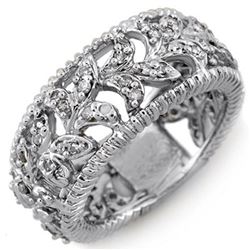 1.0 ctw Certified VS/SI Diamond Ring 14k White Gold