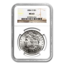 1884-O Morgan Dollar MS-63 NGC