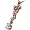 Image 3 : 2.2 ctw Diamond Designer Necklace 18K Rose Gold