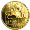Image 2 : 1989 China 1/2 oz Gold Panda Small Date MS-69 NGC