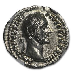 Roman Denarius Emperor Antoninus Pius (138-161 AD) MS NGC