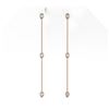 Image 2 : 1.5 ctw Pear Cut Diamond Station Earrings 18K Rose Gold