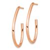 Image 2 : 14k Rose Gold Polished Post Dangle Earrings