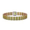 Image 3 : 25.34 ctw Peridot & Diamond Bracelet 14K Rose Gold