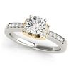 Image 1 : 0.61 ctw Certified VS/SI Diamond Solitaire Ring 18k 2Tone Gold
